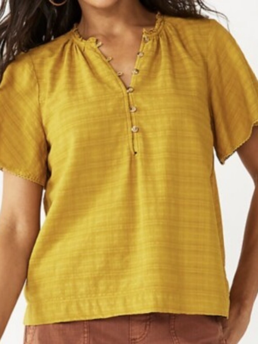 Sonoma Goods For Life Flutter Sleeve Blouse Size Small